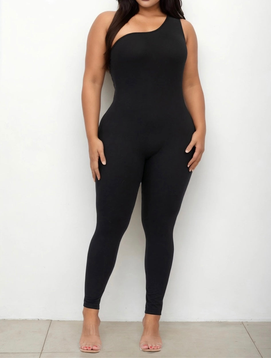 One Shoulder Jumpsuit