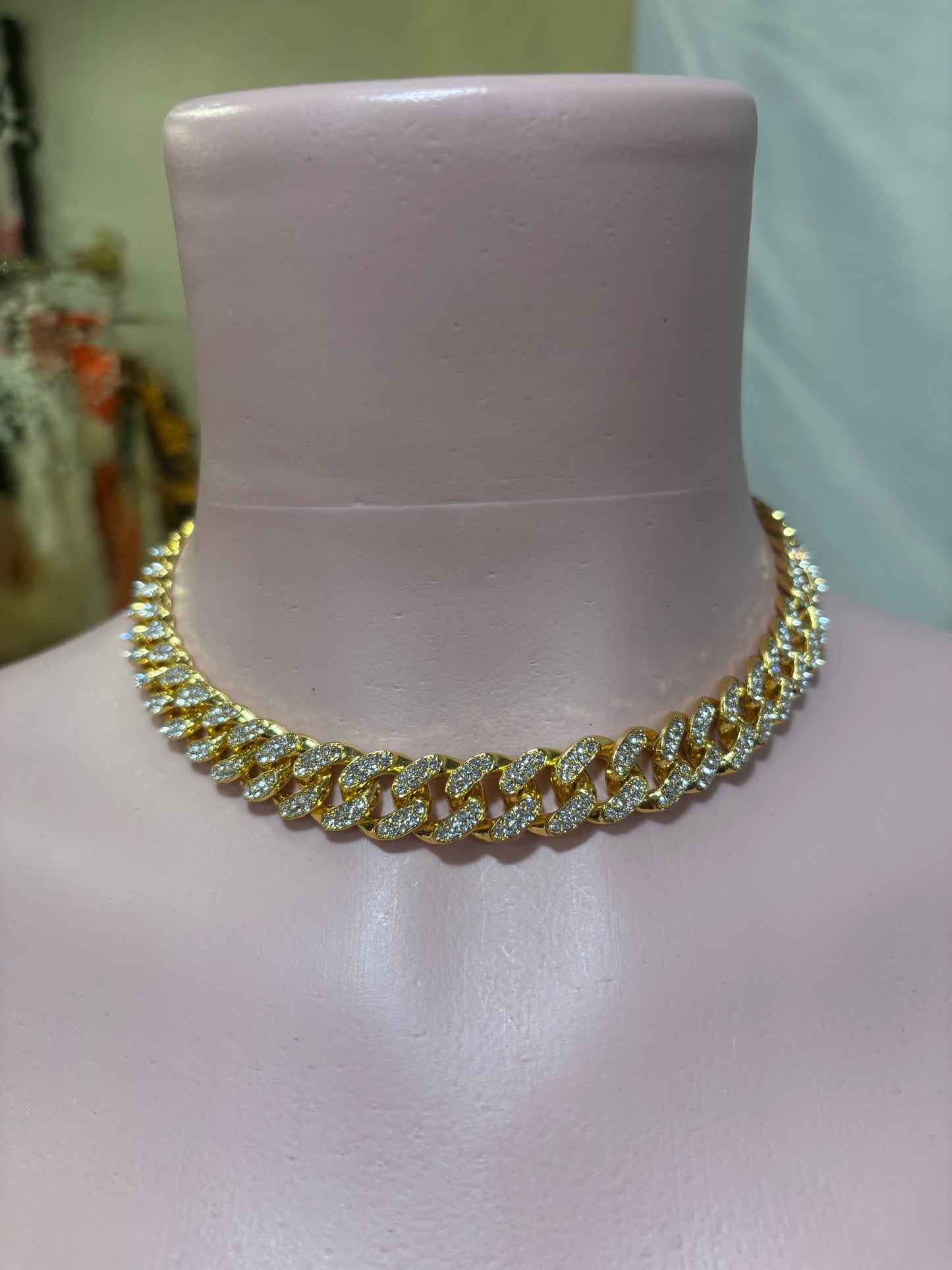 Cuban Inspired Necklace and bracelet