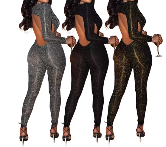 Back Out Black Jumpsuit