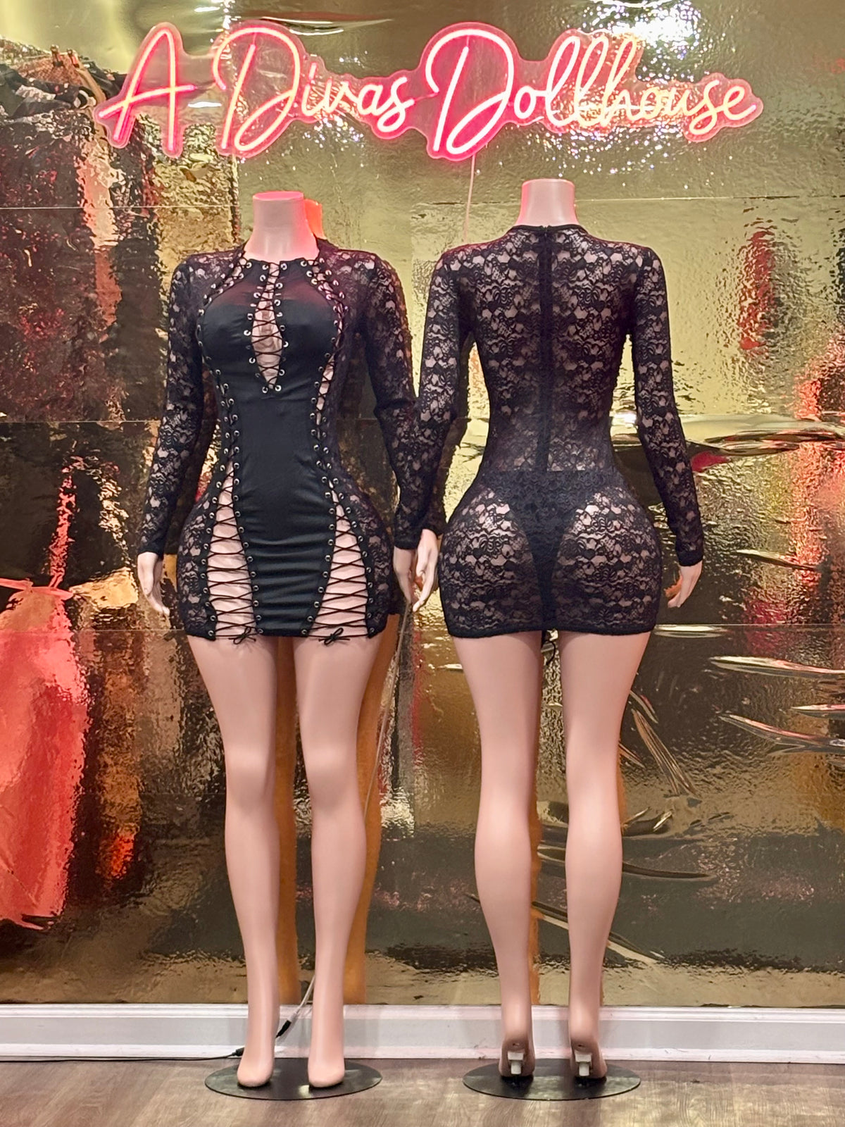 Peekaboo Lace Dress