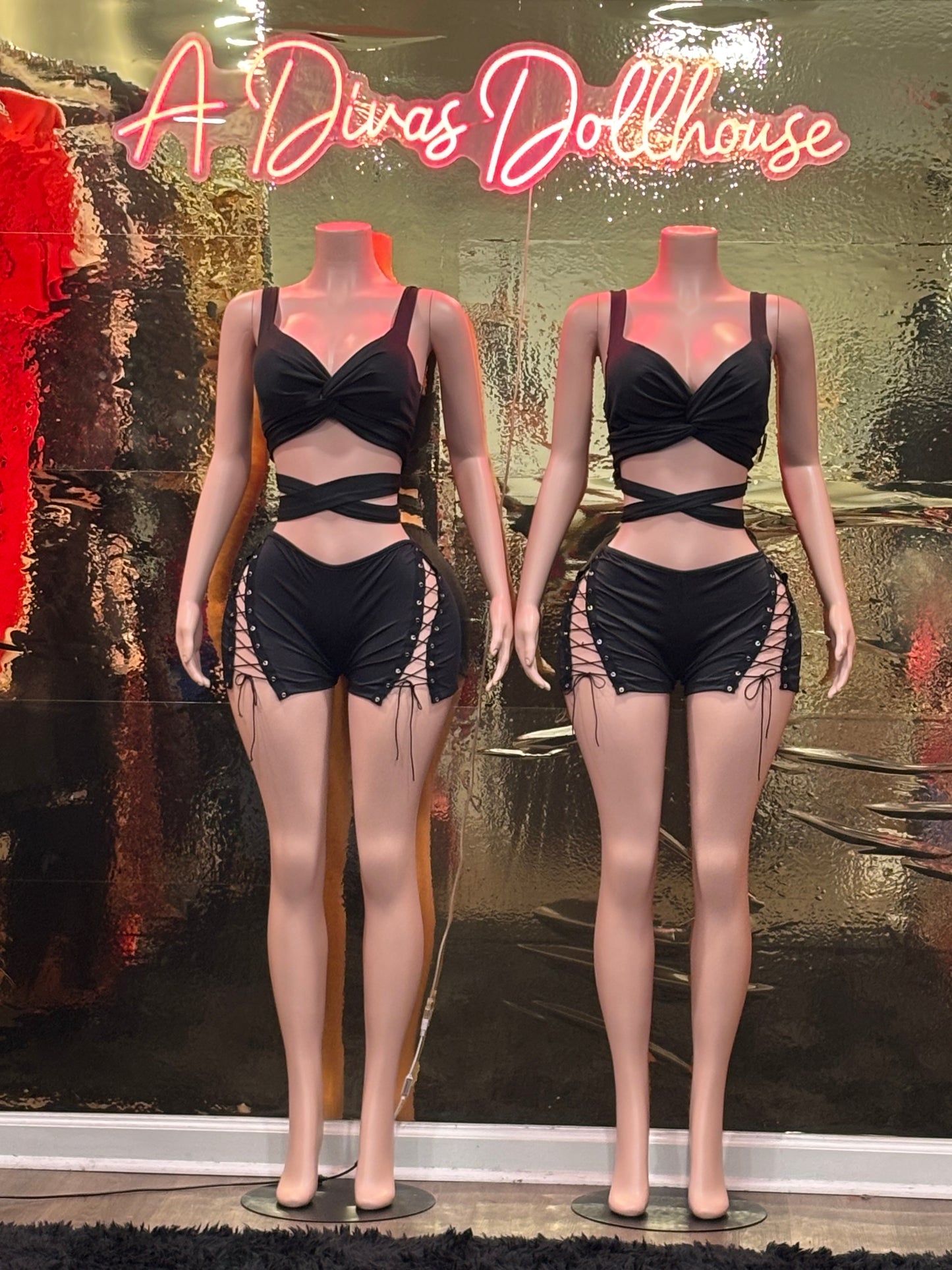 Tie me Up 2 piece short set