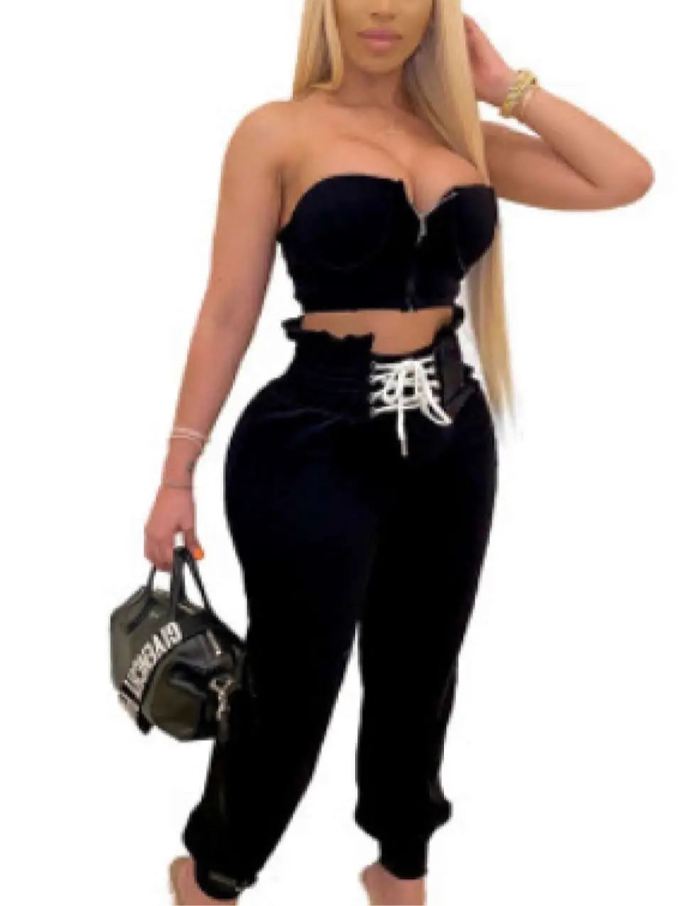 Halter 2pc pants set