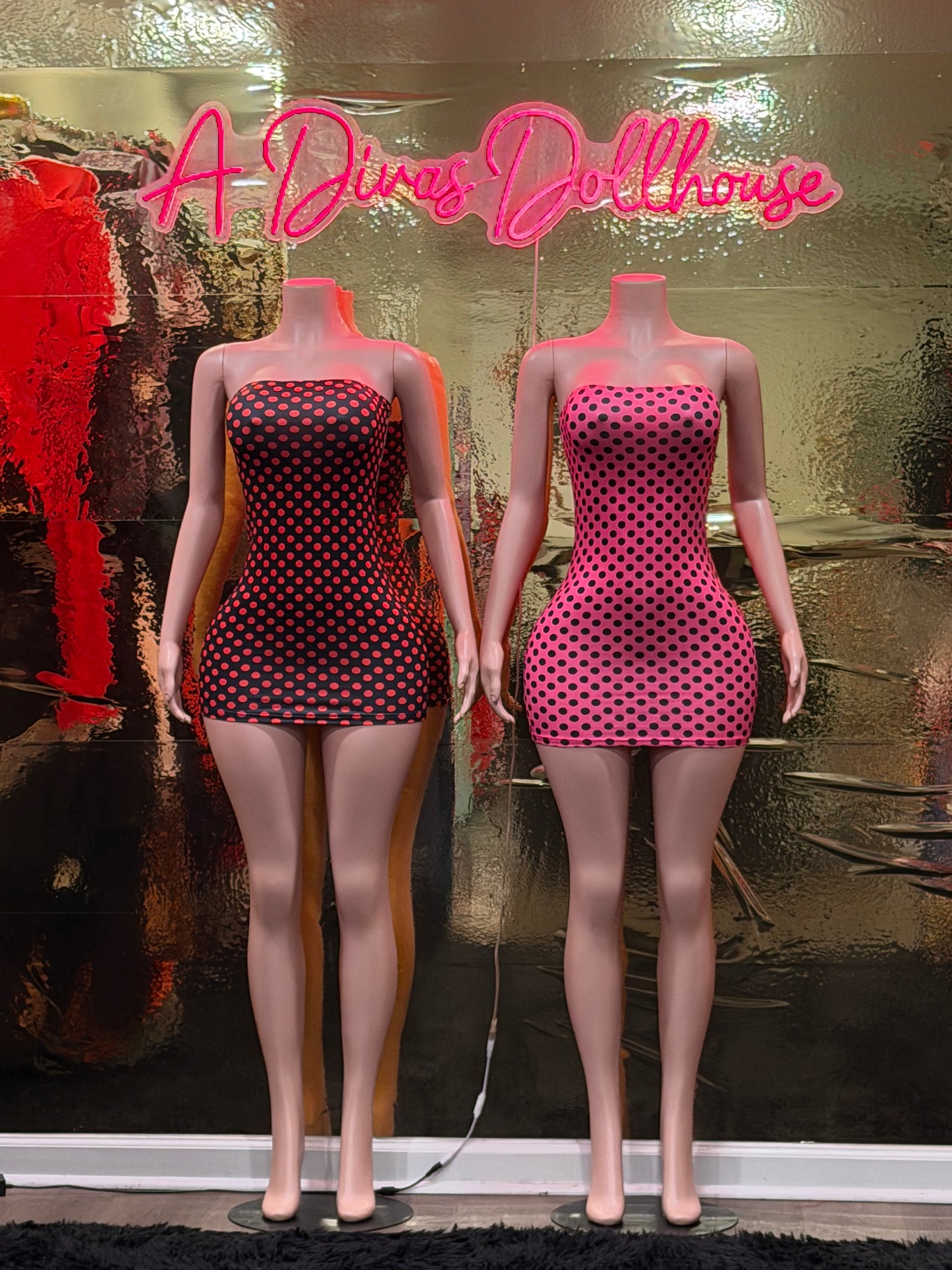 Polka Dot Tube Dress