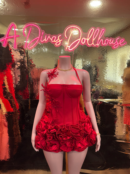 Red Rose Dress