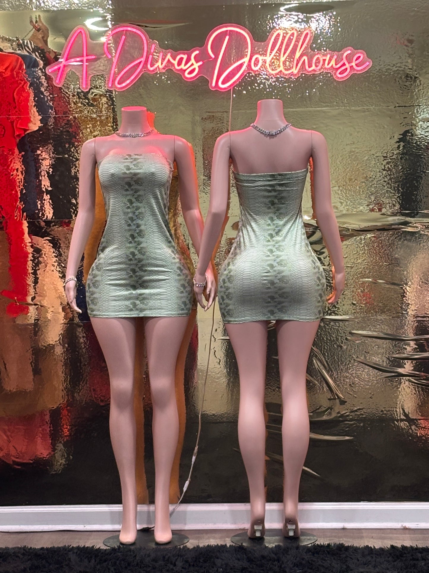 Green Mamba Tube Dress