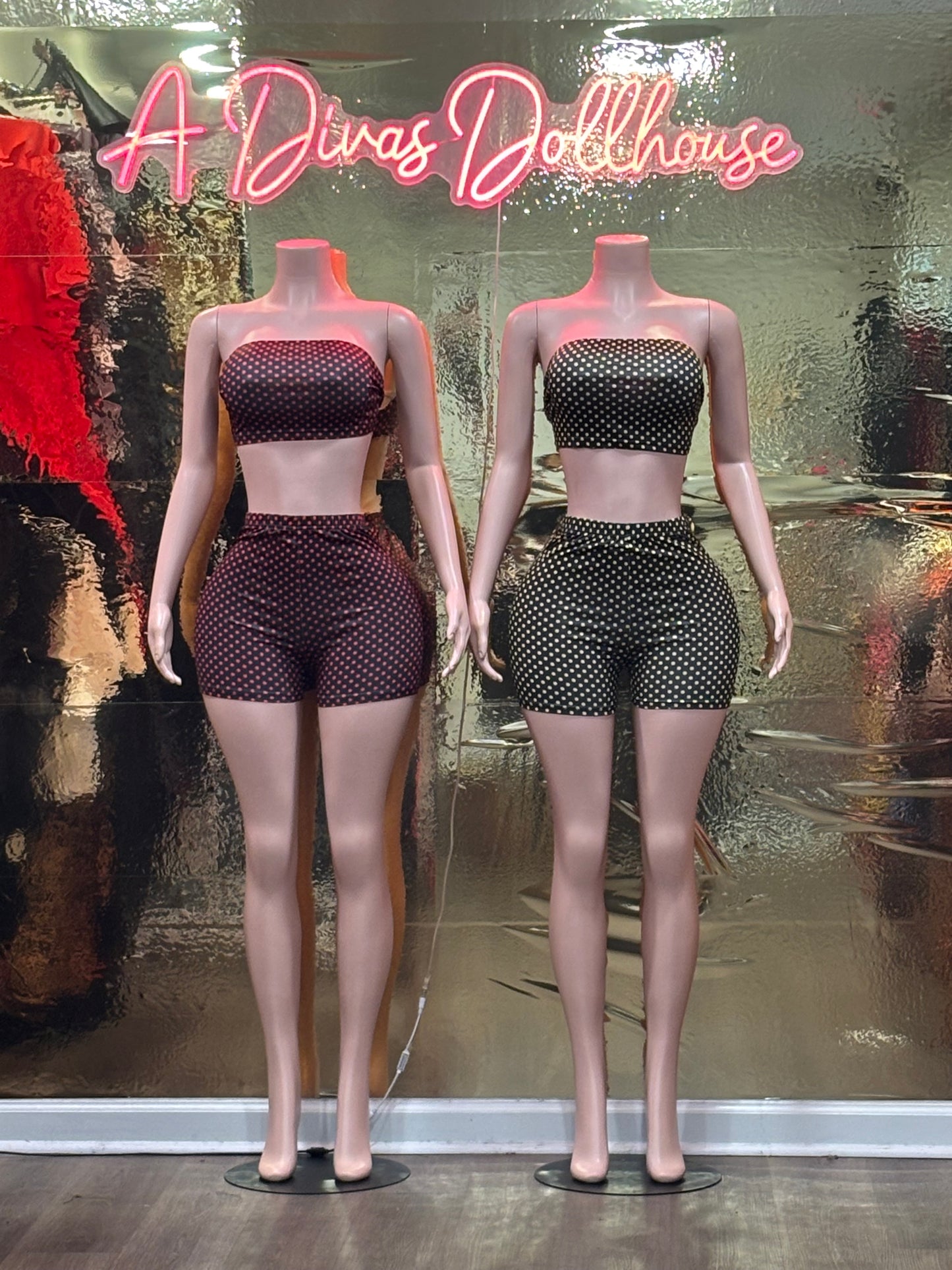 Halter 2pc Polka Dot Set