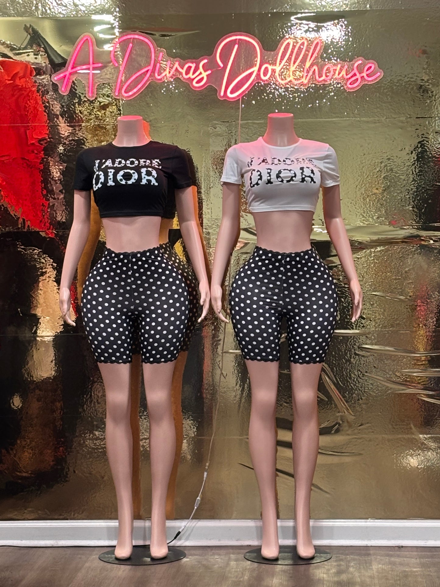 Adore 2pc Polka Dot Set