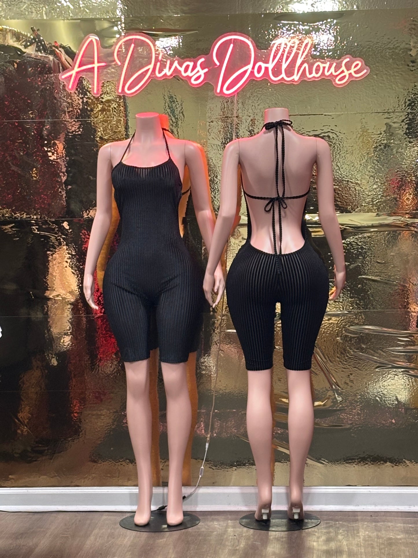 Backless Capri Jumpsuit