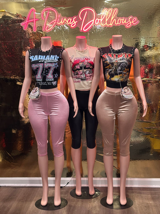 Graphic Capri Set