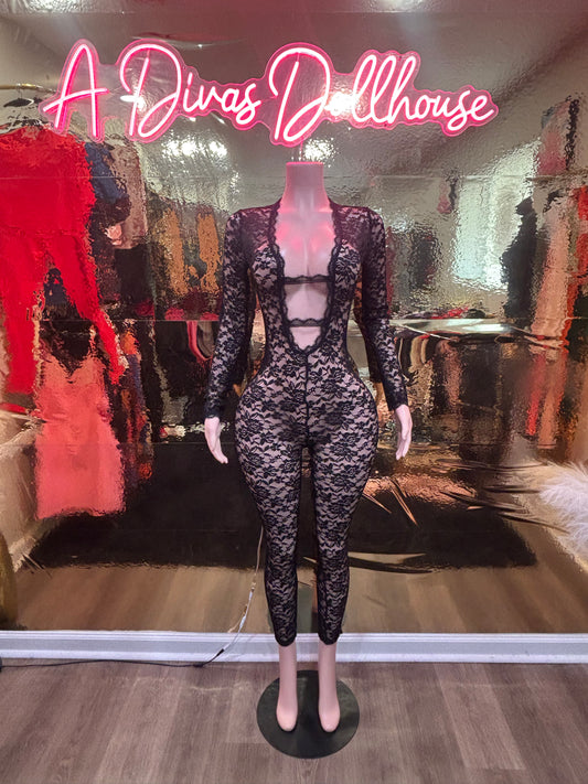 Mercedes Lace Jumpsuit