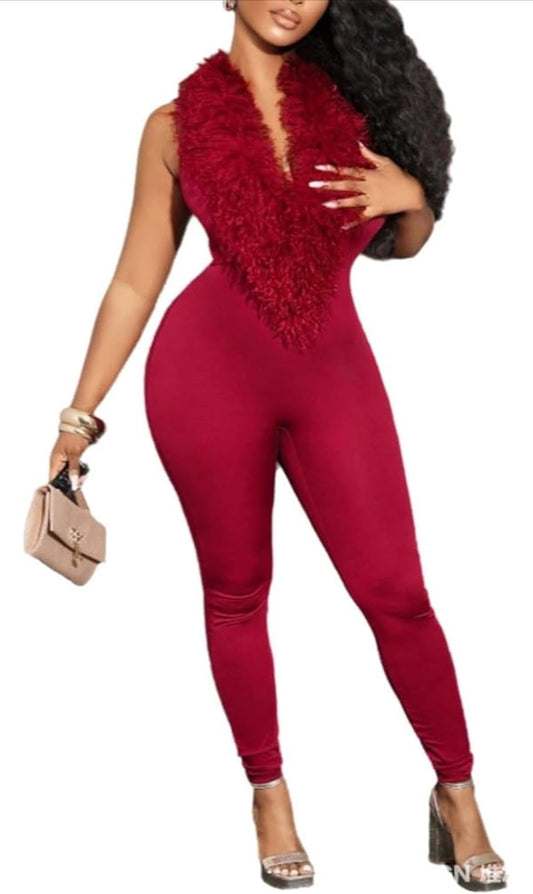 Fur Jumpsuit