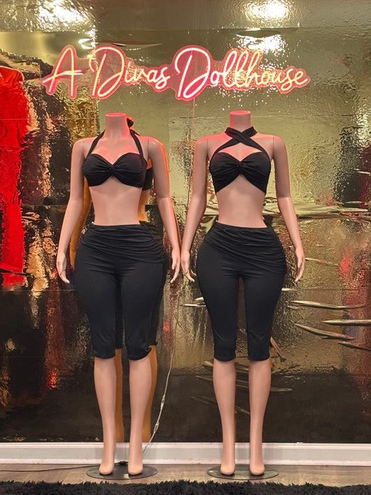 Darlene 2pc Capri Set
