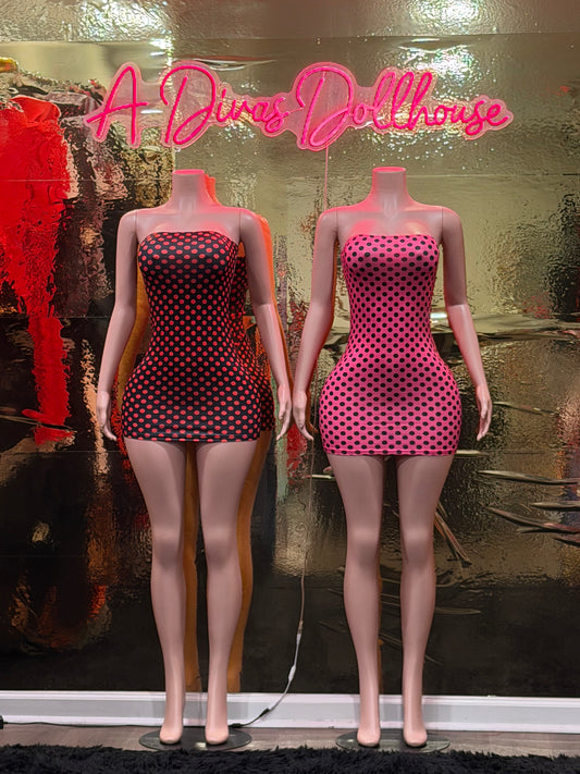 Polka Dot Tube Dress